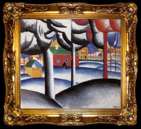 framed  Kasimir Malevich Landscape, ta009-2